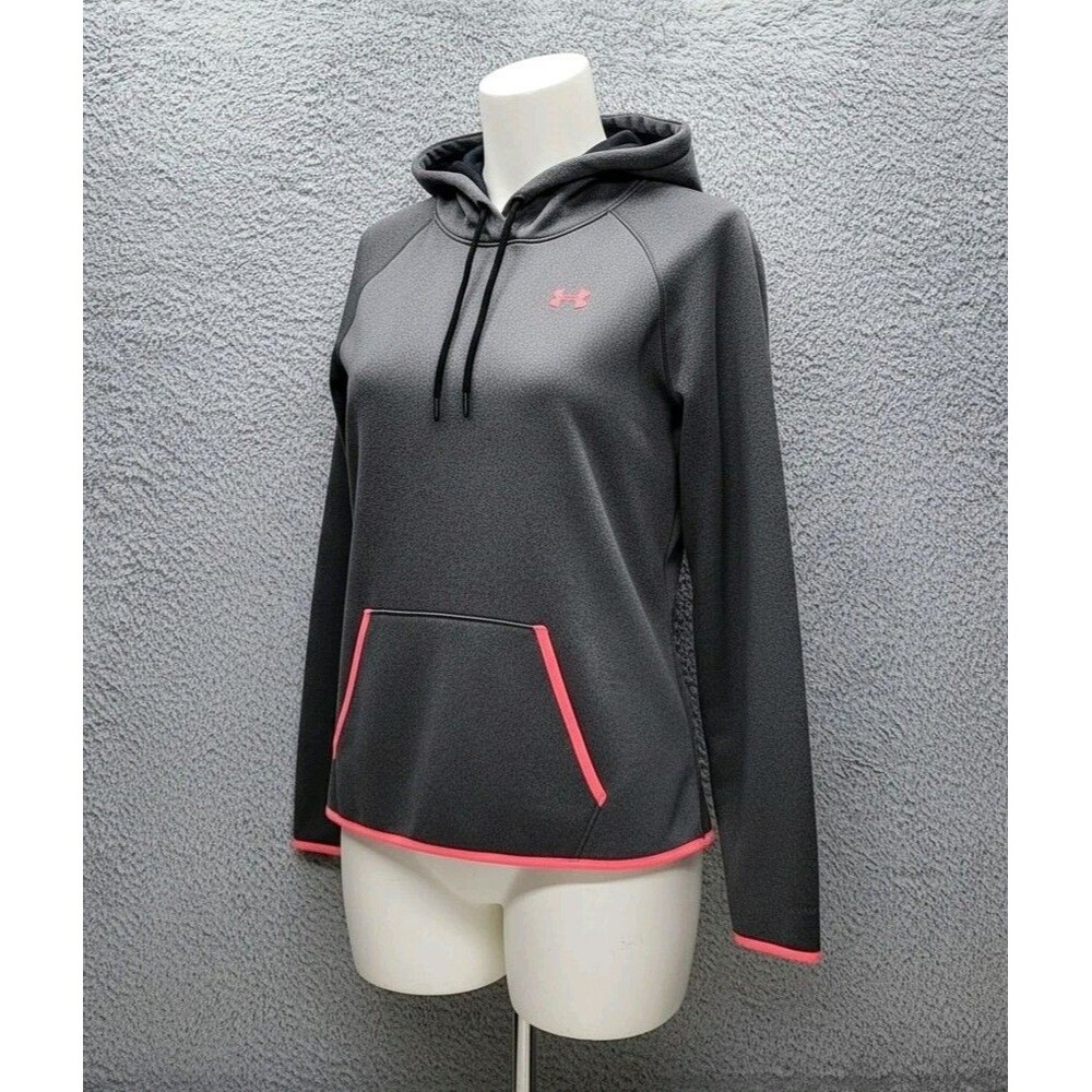 Under Armour Storm 1 ColdGear Icon Hoodie Women's M Gray Pink 1280689 FA 2016